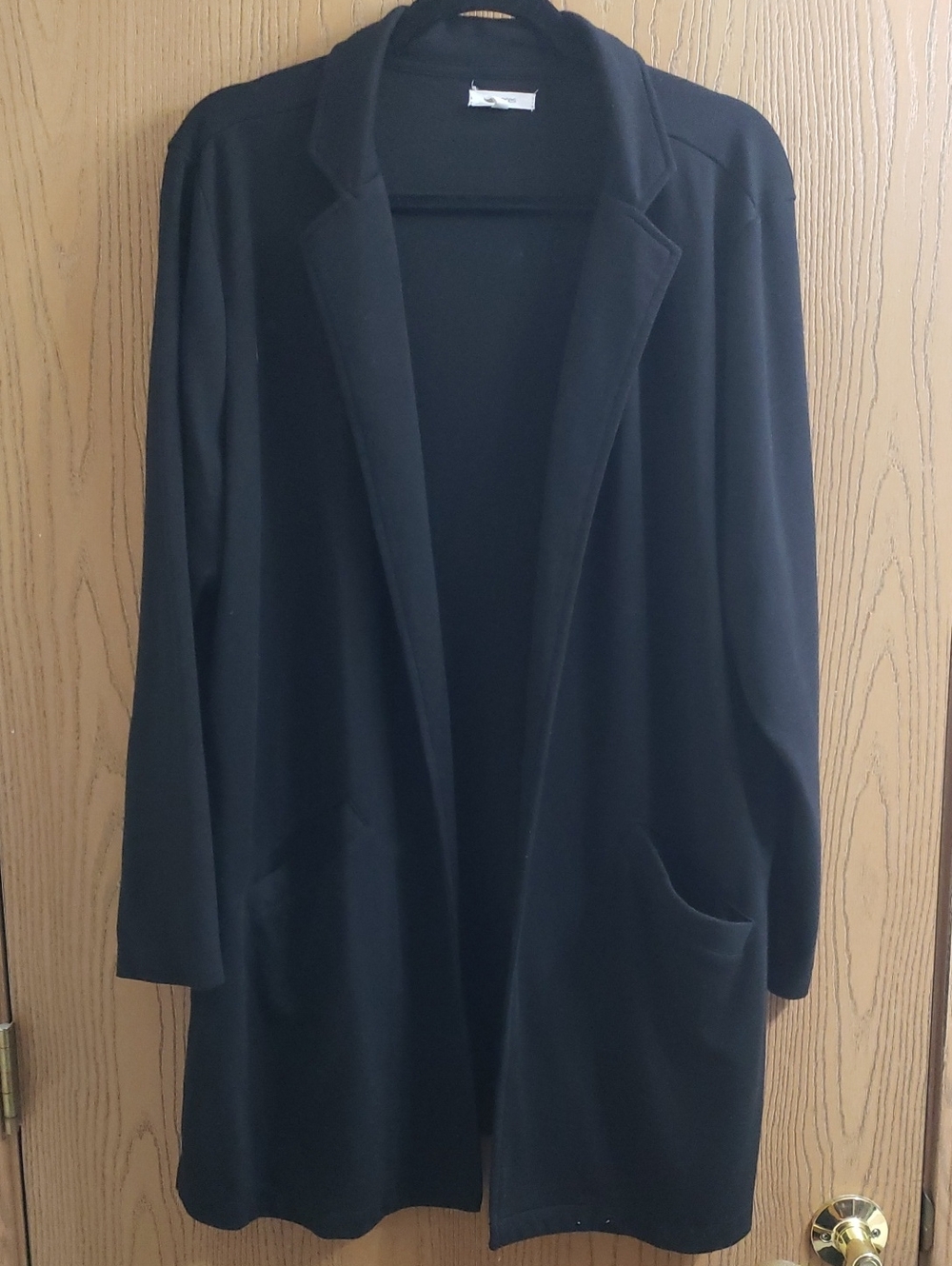 Maurices Black Open-Front Cardigan